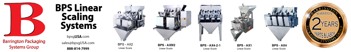 Barrington Packaging Systems Group Linear Scale Weighing Systems
