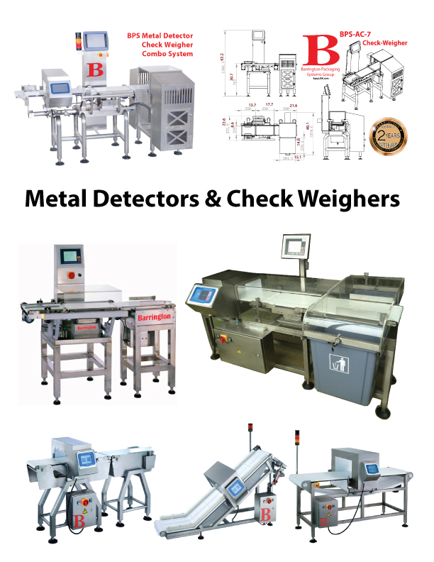 BPS Metal Detector Check Weigher Combo Systems